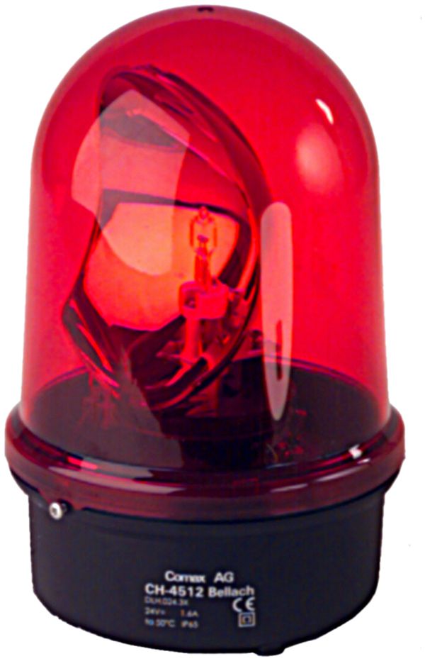 Lampada rotante Comax DLH 24VAC/DC rosso IP65