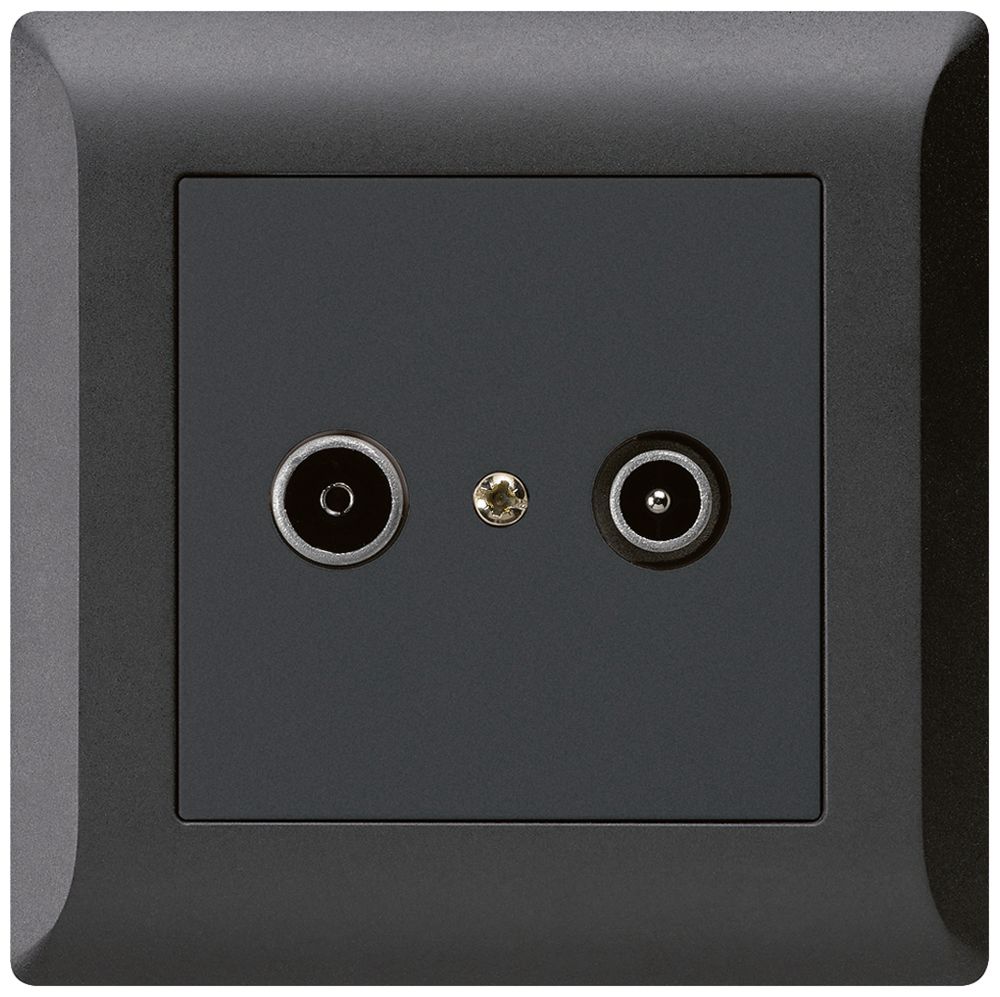 Prise de passage ENC kallysto.line R/TV 23dB noir