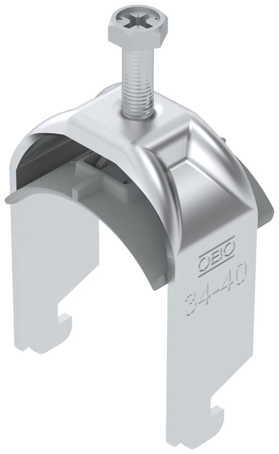 Fixation rapide BET 2056 pied à N matière synthétique 34…40mm 1×câble aluminium