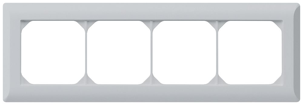 UP-Abdeckrahmen kallysto.line 1×4 hellgrau horizontal 92×272mm
