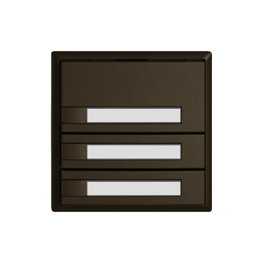 Universaltaster EDIZIO.liv UNI SNAPFIX® 12…48V o.LED 3× 1-Tbed.Pap.br