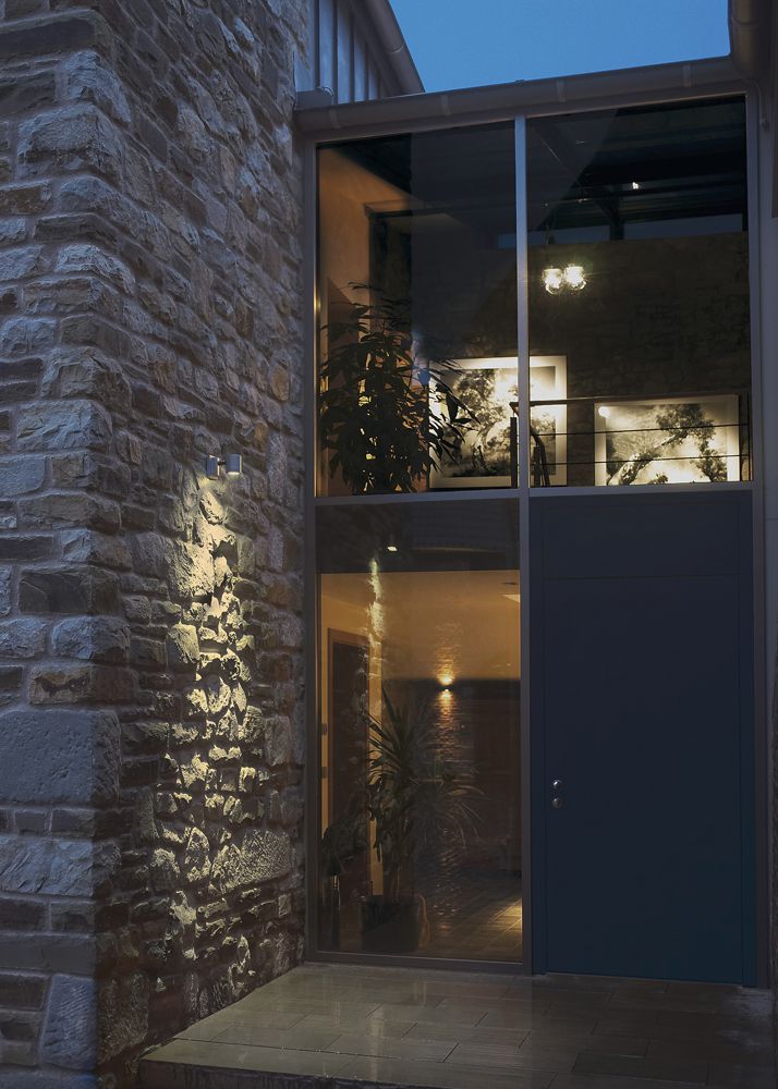 Lampada a muro SLV NEW MYRA WALL, GU10 50W IP55 grigio argento