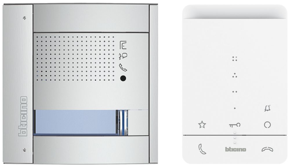 Audio-Türsprechanlage Set EFH Bticino, 2-Draht, SFERAnew / CLASSE 100