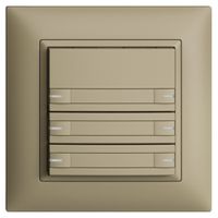 Poussoir KNX RGB ENC EDUE FMI, 250mW, a.LED RGB, papier, 6×pouss., 1×touche, sa