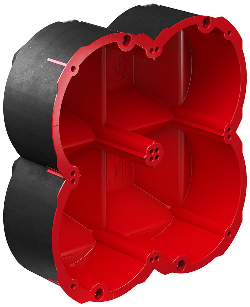 Hohlwanddose AGRO Quickbox Maxi 2×2 Ø83mm EI30-EI90