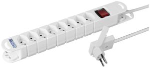 Steckdosenleiste Steffen VARIABL Skate 8×T13 3m weiss