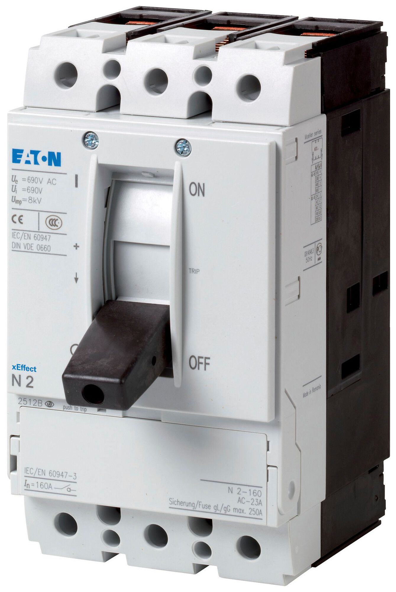 AP-Lasttrennschalter Eaton PN2-160 3P 160A 690V schwarz