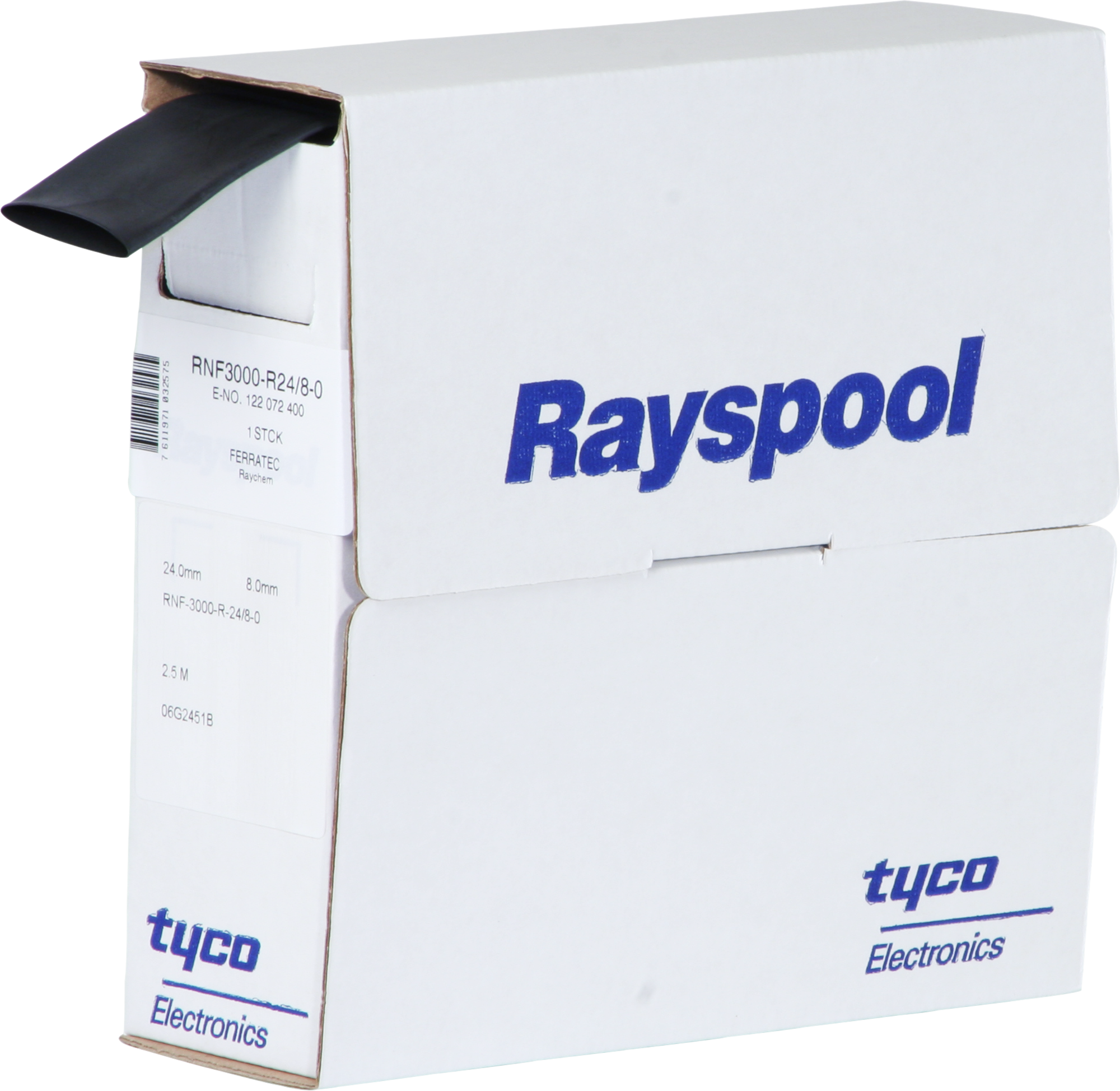 Guaina retrattile RNF3000-R-24/8 nero