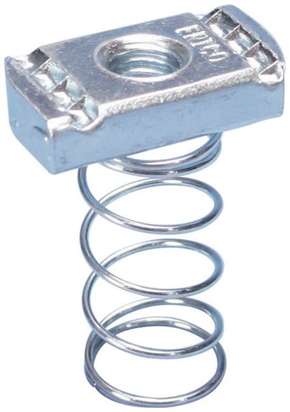 Dado scorrevole Caddy M8 con molla lunga, per profilo tipo A, zincata a caldo