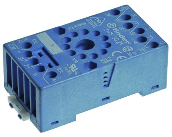 Relaissockel FINDER 90.21SMA Hutschiene TH35 Schraubanschluss 11P