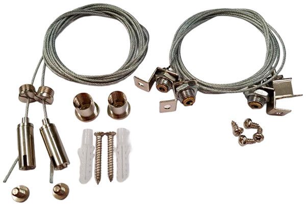 Kit di montaggio Y DOTLUX per la sospensione di pannelli LED 1195×295mm set di 2