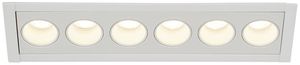 Plafonnier LED INC SLV MILANDOS 6, 12W 960lm 2700K 45° aluminium blanc