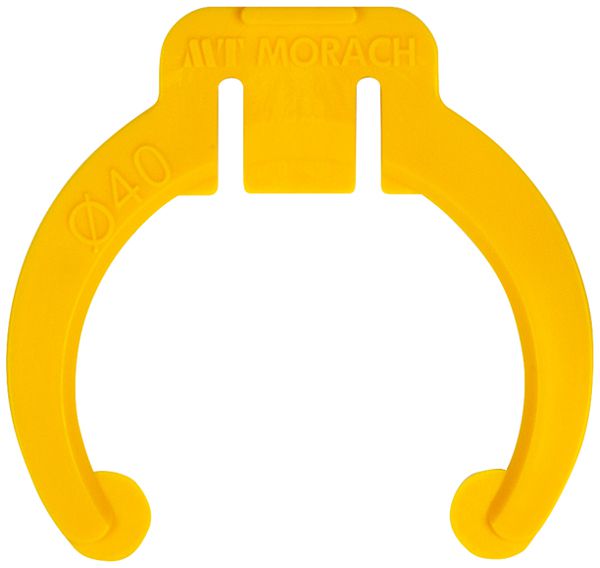 Graffa fermatubo Morach-Technik Crallo-Rohr-Fix Ø40mm senza alogeni giallo