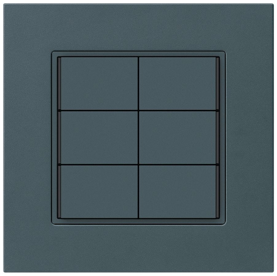 Poussoir KNX ENC KPR 6×touches 6×points actionnables LED anthracite