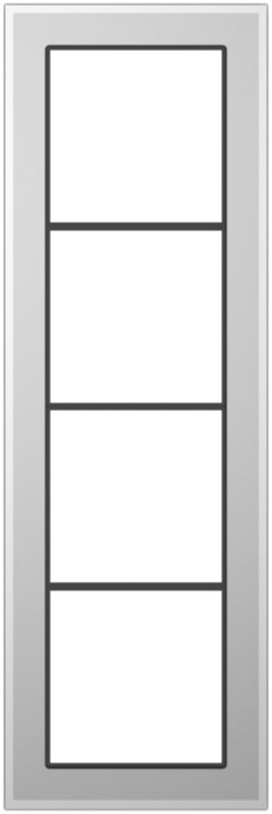 Telaio di copertura SIDUS 4×1/1×4 bianco