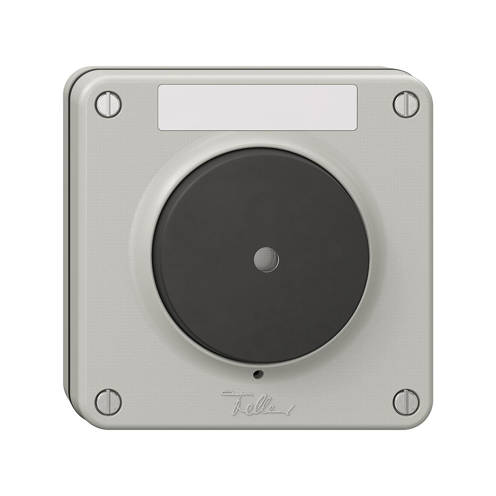 Contact de sonnerie lumineux NUP NEVO a.étiquette, 16A, 230 VAC, gris clair