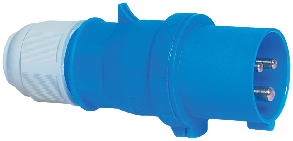 Stecker CEE Bals 3P 32A 230V 6h blau IP44 vernickelt Quick C.