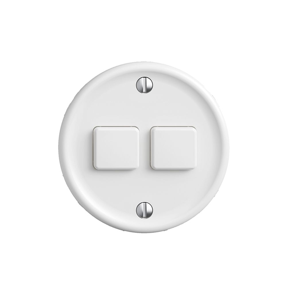 Abdeckset zu Druckschalter 2K/2T Sdue Wiser weiss