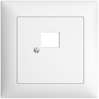 UP-Frontset EDIZIOdue weiss 88×88mm 1×RJ45