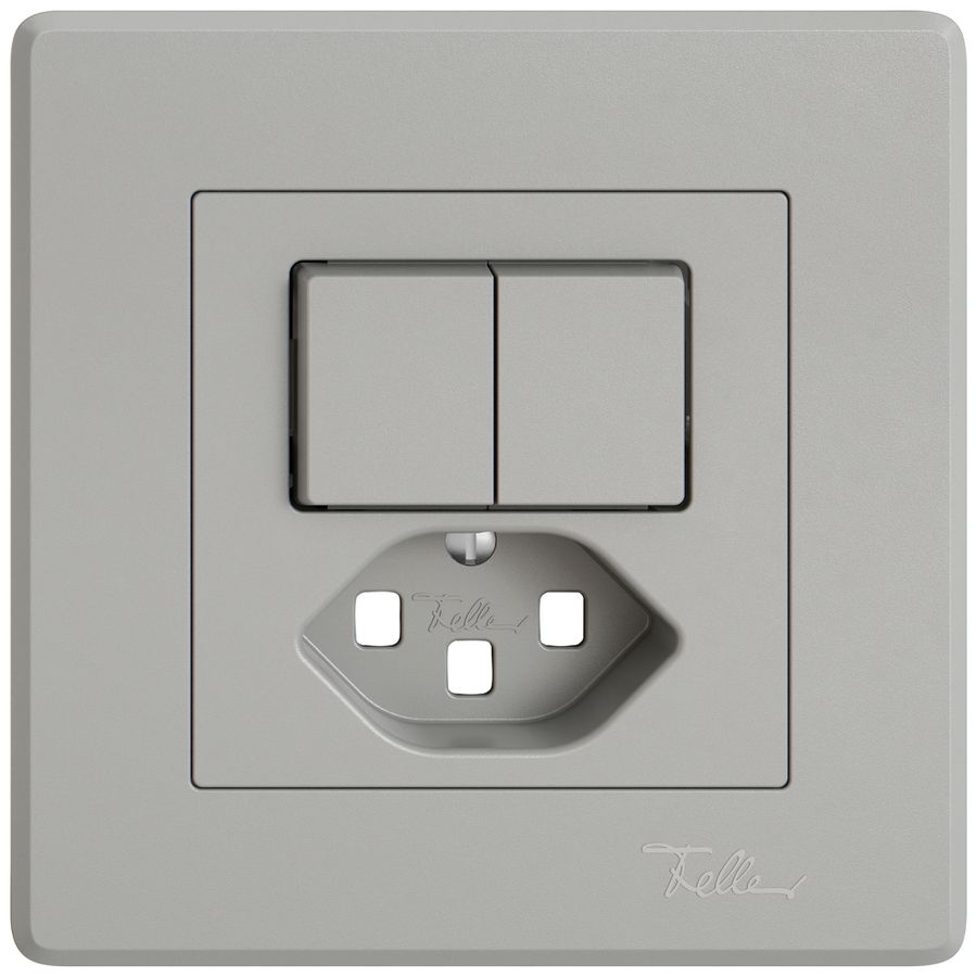 Kit di montaggio INC EDIZIO.liv SNAPFIX® per combi.T23 con 2 tasti grc