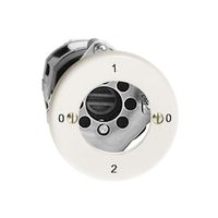 UP-Drehschalter FH 2/1P weiss für Sicherheitsschloss, ohne Zylinder