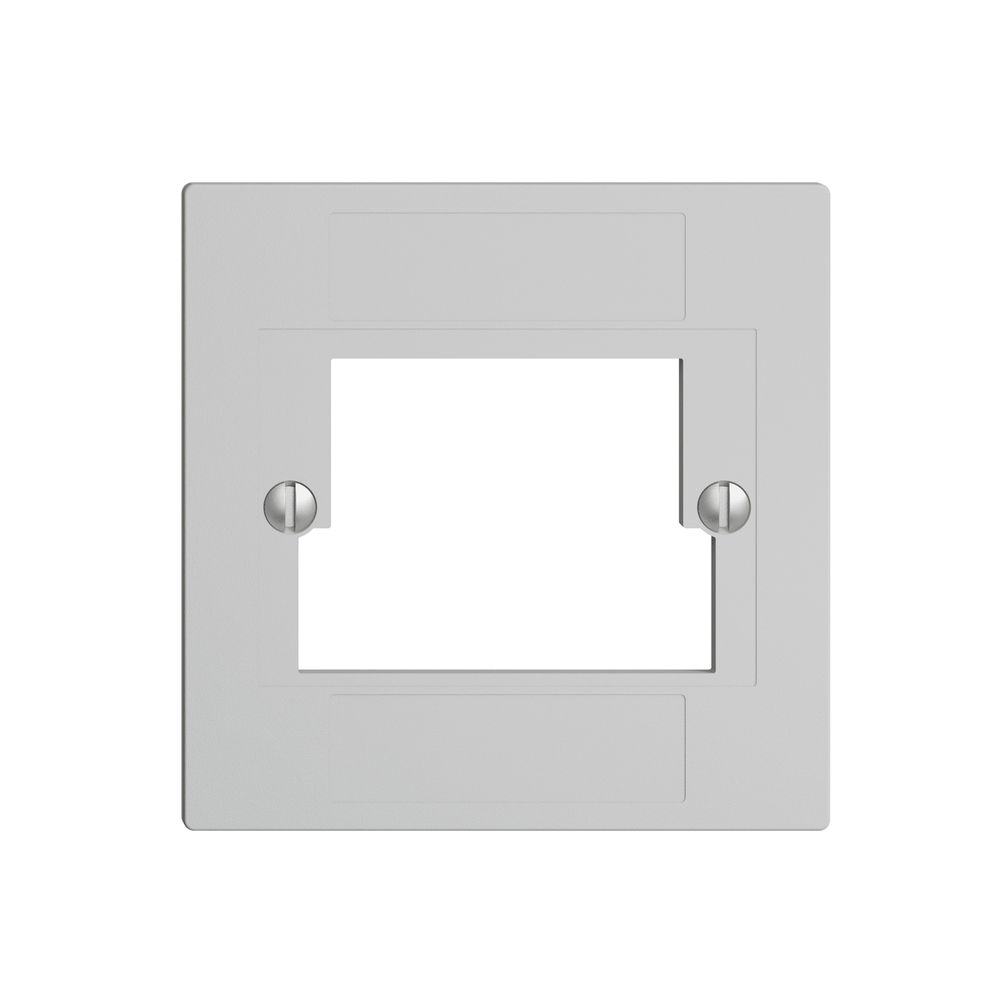 Frontplatte 2×TT,2×RJ45 hellgrau ITplus ITM EDIZIOdue