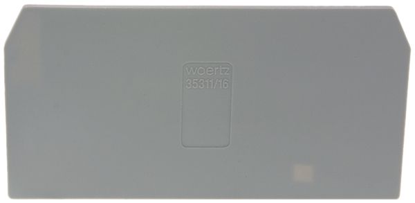 Trenn-/Abschlusswand 16mm² grau für F W35310/16