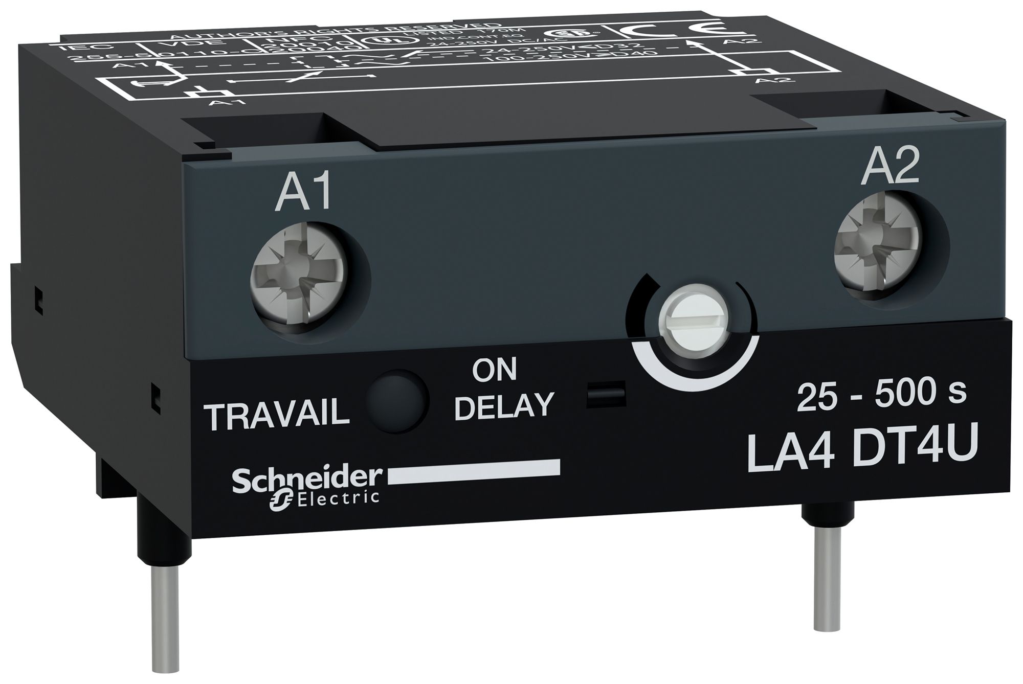 Bloc de temporisation TeSys 25…500s 1NO électronique