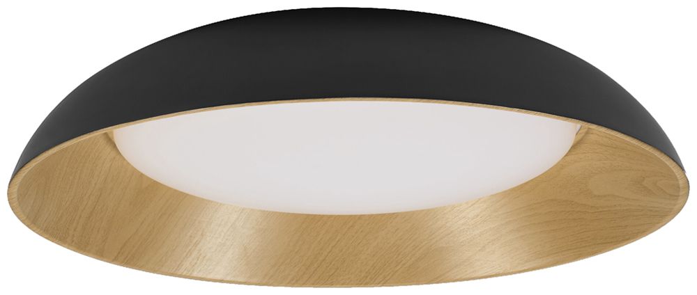 LED-Deckenleuchte LEDVANCE Orbis Alva 36W 1600lm 830 Ø505×140mm schwarz/Holz