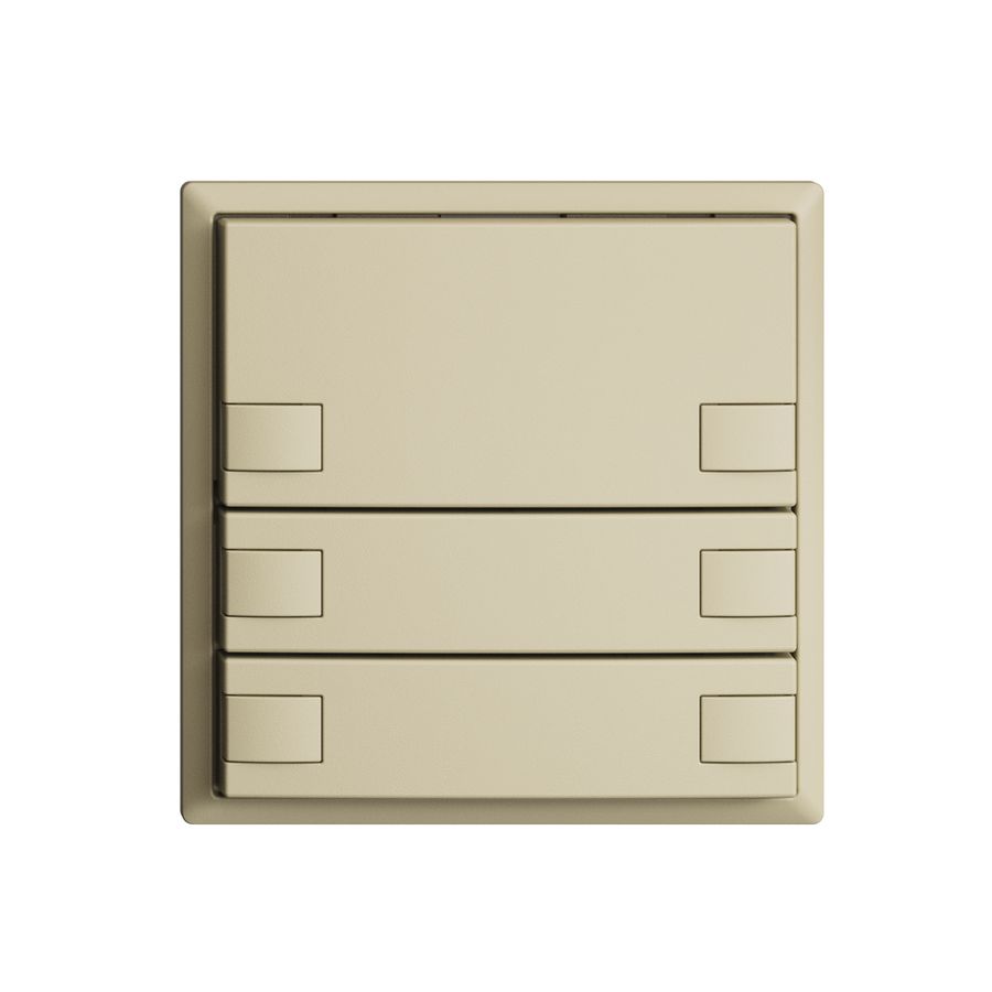 KNX-Taster RGB EDUE, 250mW, o.LED, 3×Taste, 2×Tastenb., van