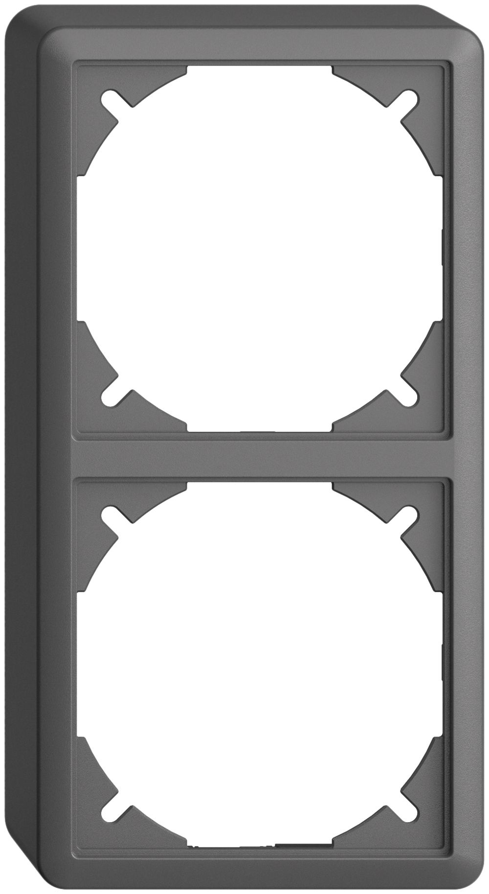 Kappe EDIZIOdue 39mm I-I dunkelgrau für Kombination vertikal/horizontal