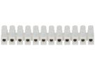 Barrette de bornes Adels-Contact 12P 0.5…2.5mm² 24A 450V entraxe 8mm blanc