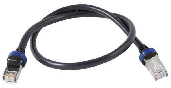 Patchkabel RJ45 MOBOTIX Mx-OPT-CBL-LAN-2, mit Dichtring, schwarz, 2m