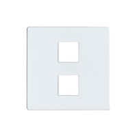 Frontplatte EDIZIOdue elegance für 2×Taster pearl