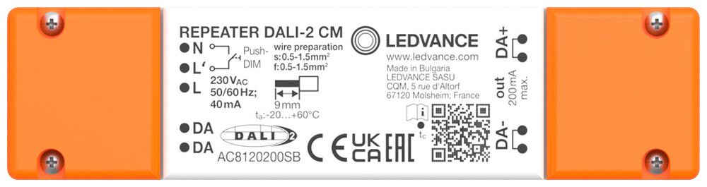 Ripetitore LEDVANCE AC 5.3W DALI 30×22×22mm
