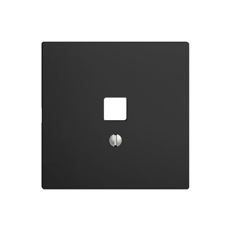 Kit frontal EDIZIOdue noir 60×60mm pour interface USB