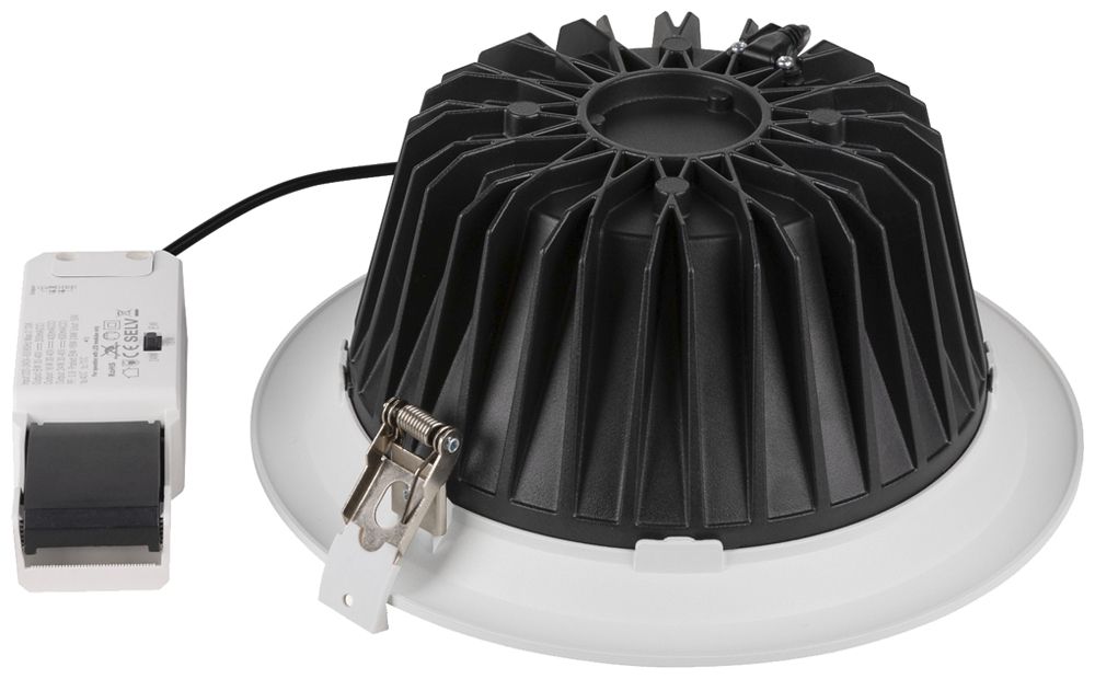 Downlight LED SLV C 200 8/16/24W 2850lm 930 IP54 WB Ø226mm blanc