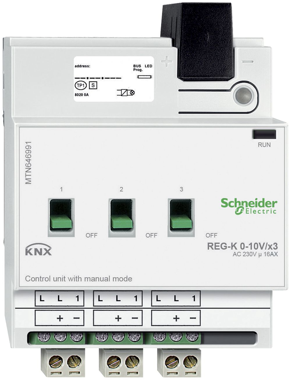 Unité de commande AMD KNX Schneider Electric 0…10V, MTN646991