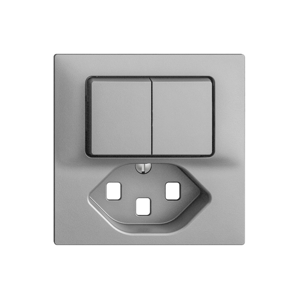 Kit frontale EDIZIOdue silver 60×60mm T23