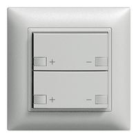 Frontset 2×Dimmer 2K/2T ZEP EDIZIOdue silver