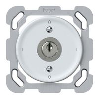 UP-Schlüsselschalter origin Ausschalter 0/3L 16A 250V 0-I-0-I 77×77mm weiss