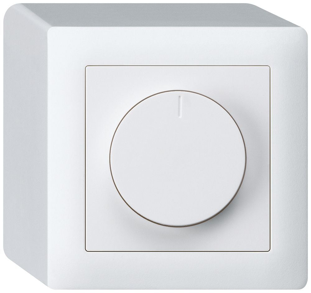 AP-Drehdimmer Universal Hager kallysto 20…400W/VA weiss