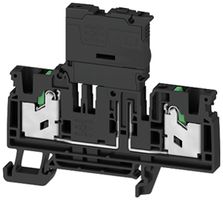 Borne de sécurité joignable WM SFS 4 2C 4mm² snap-in DIN35 noir