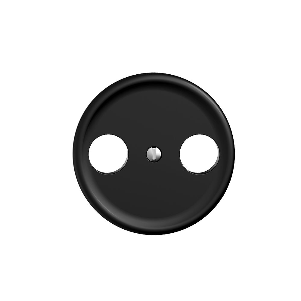 Plaque frontale STANDARDdue noir pour R/TV