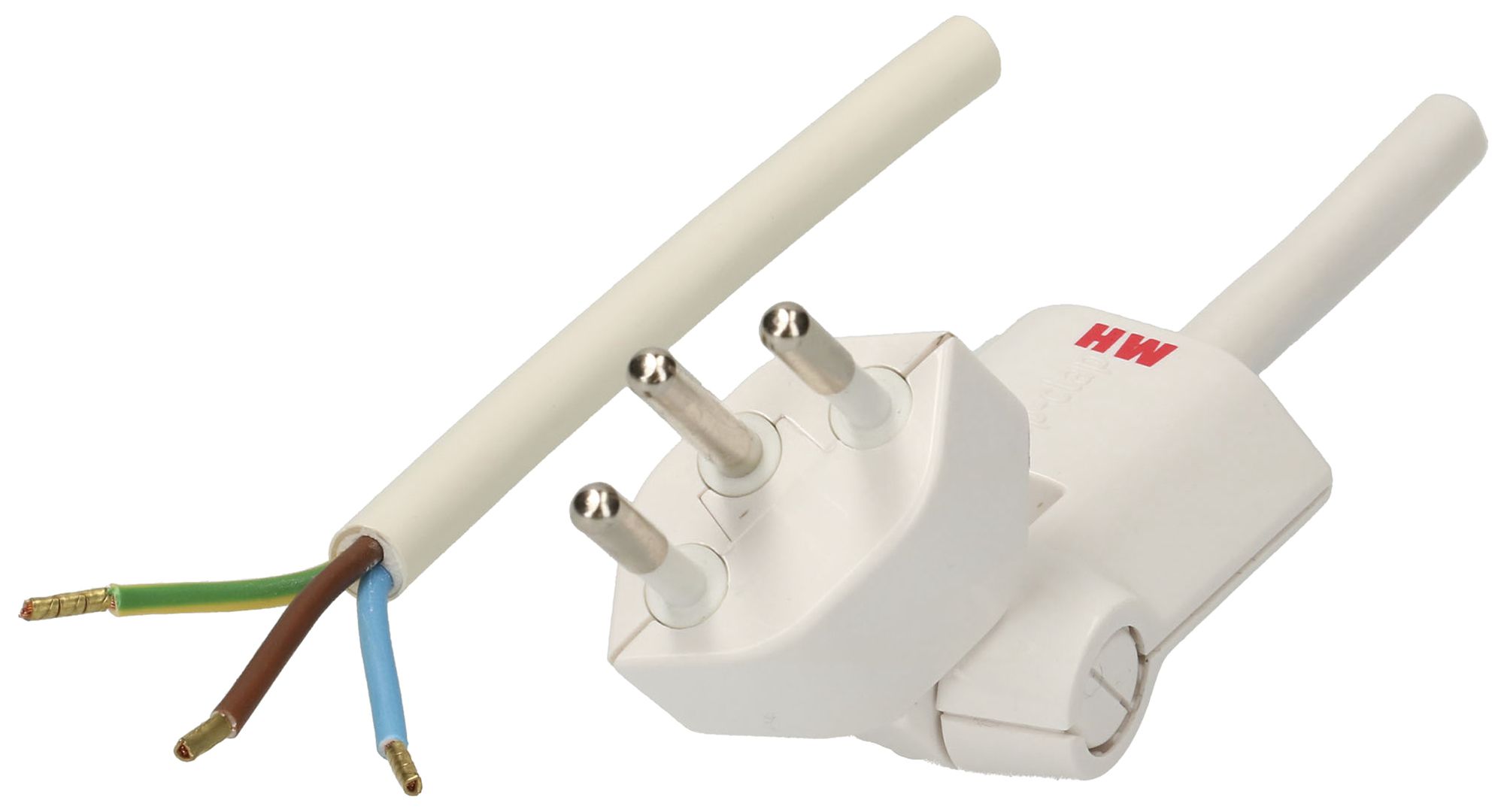 Anschlusskabel MAX HAURI 10A 230V 3×1mm² 5m weiss
