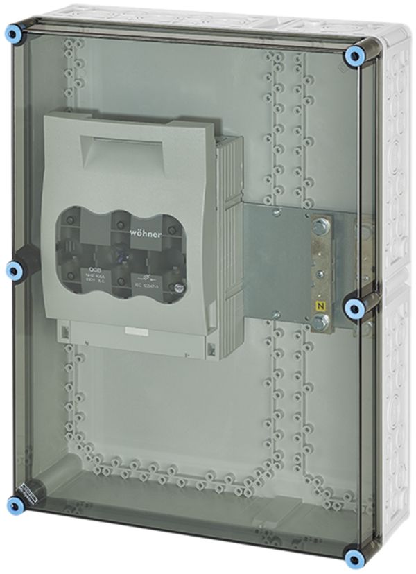 NH-Gehäuse Hensel Mi, 1×NH 2, 400A 3P+PE+N