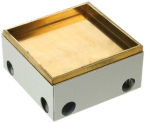 Zugdose Woertz 214×214mm Messing