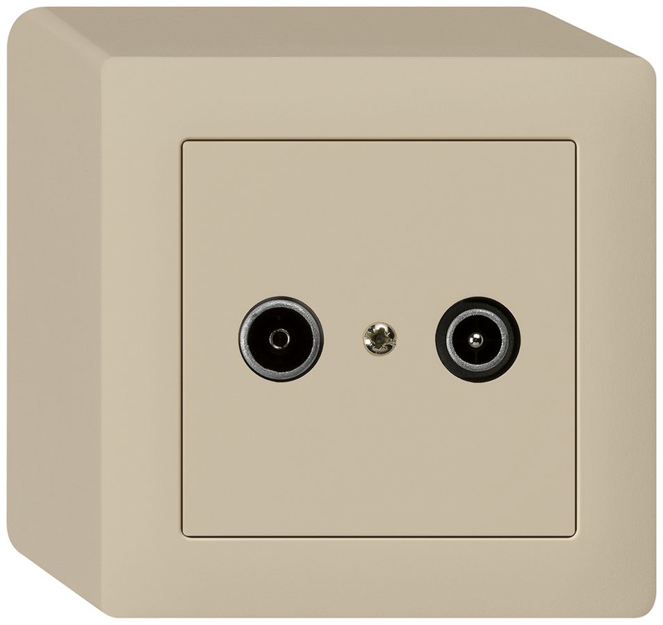 Prise de passage AP kallysto R/TV 23dB beige
