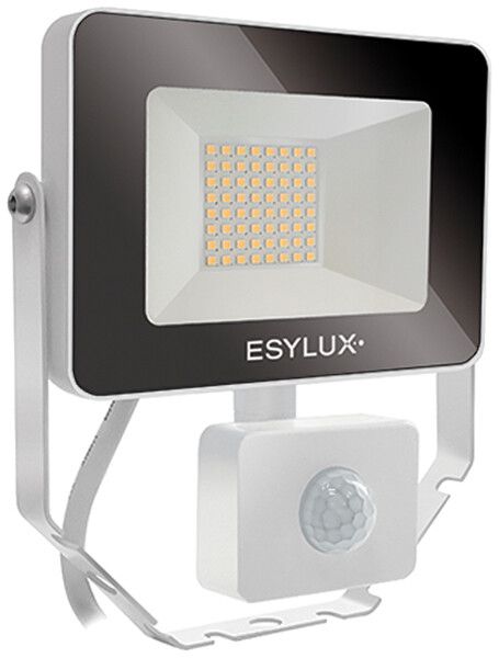 Projecteur LED ESYLUX AFL BASIC, 10W 3000K 1000lm 148×58×160mm IP65, blanc