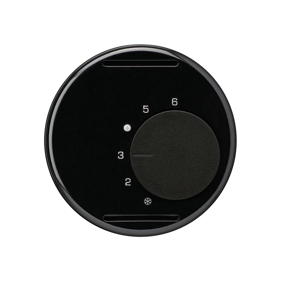 Insert pour thermostat d'ambiance ENC basico noir 24V